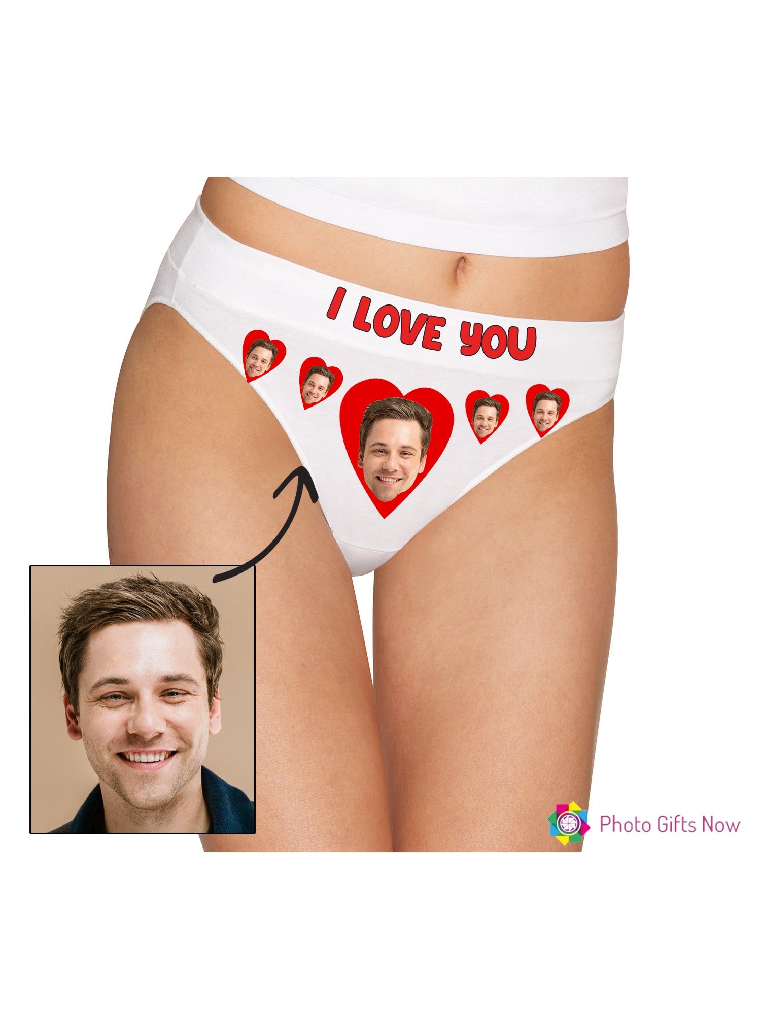 Personalized Photo Thong,custom Thong With Face,custom Underwear